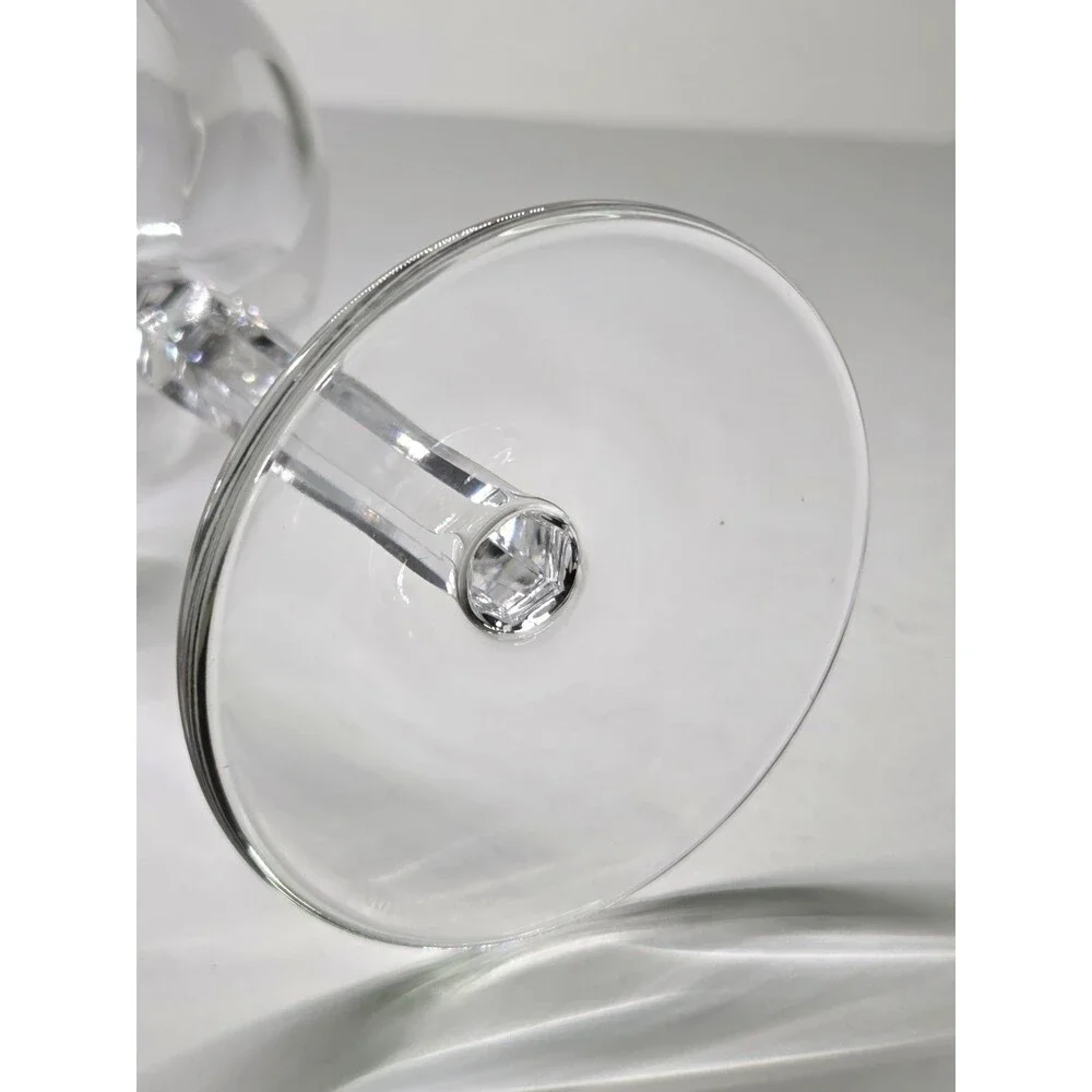 Waterford Crystal NEVE Wine Goblet Glass Water Signed 7.75